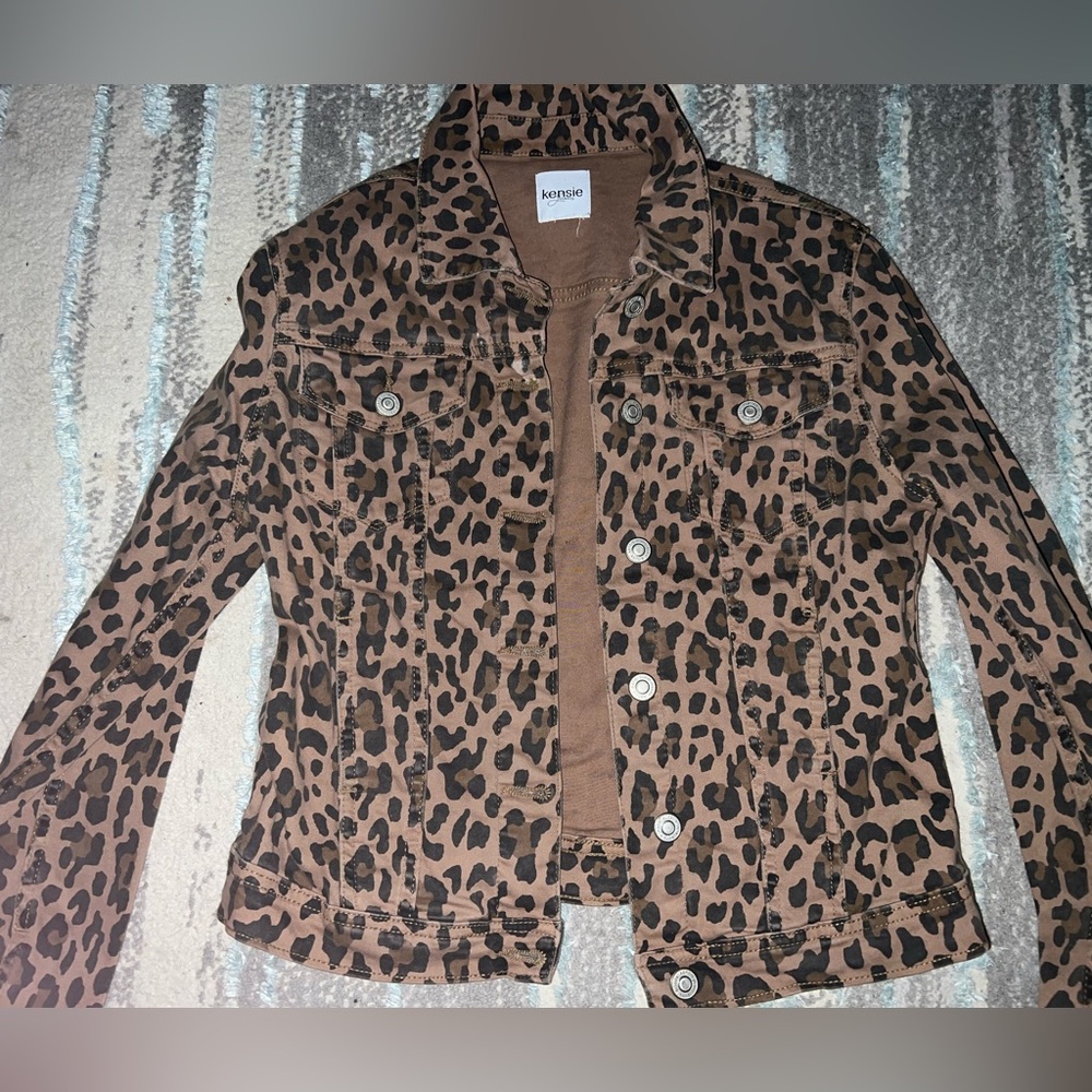 Cheetah Jean Jacket